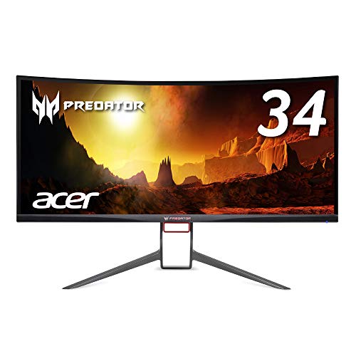Acer ゲーミングモニター ディスプレイ 34型 X34Pbmiphzx (IPS/非光沢/3440(中古品)