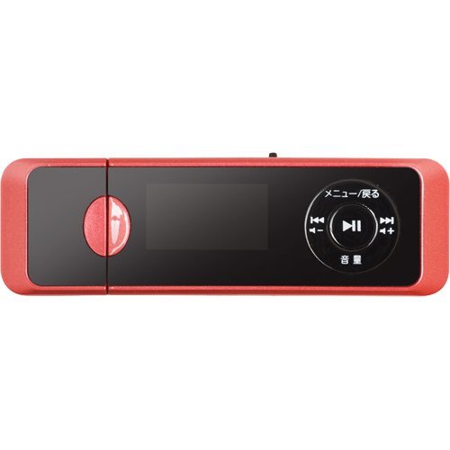 GH-YMPD16-RD(レッド) MP3プレ-ヤ- 録音機能付き 16GB(中古品)