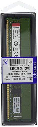 キングストン KSM24ED8/16ME 16GB DDR4 2400MHz ECC CL17 2Rx8 1.2V Unbuff(中古品)