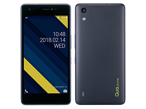 「非常に良い」au Qua phone QZ KYV44 インディゴ 白ロム(中古品)