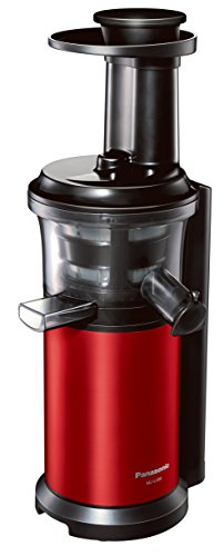 「ほぼ新品」パナソニック ジューサー ビタミンサーバー メタリックレッド MJ-L400-R(中古品)