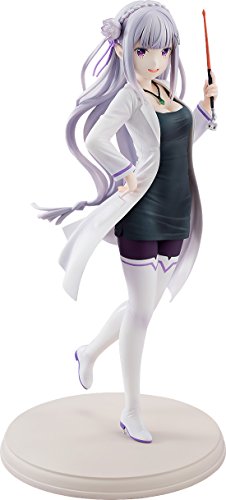 「未使用品」Re:ゼロから始める異世界生活 エミリア 教師Ver. 1/7スケール PVC製 塗装済(中古品)