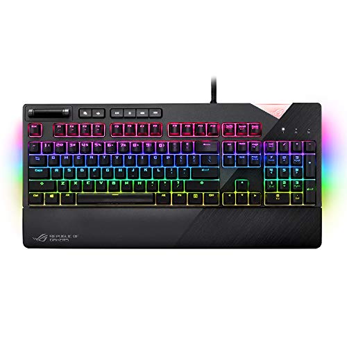 ASUS ゲーミングキーボード AURA SYNC 対応 USBポート 搭載 メカニカルゲー(中古品)の通販は