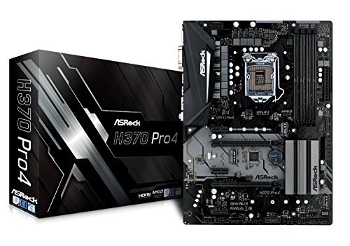 ASRock Intel H370チップセット搭載 ATXマザーボード H370 Pro4(中古品)
