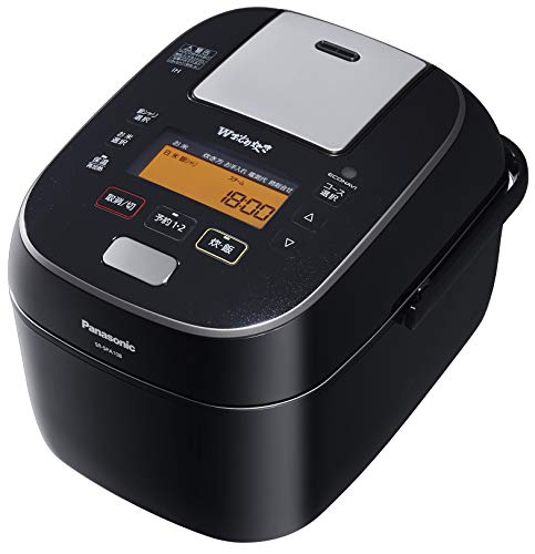 「非常に良い」パナソニック 炊飯器 5.5合 圧力IH式 Wおどり炊き ブラック SR-SPA108-K(中古品)