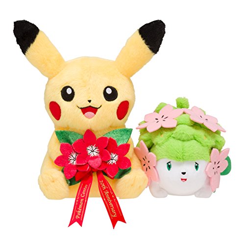 「ほぼ新品」ポケモンセンターオリジナル ペアぬいぐるみ ピカチュウ&amp;シェイミ ポケモン(中古品)