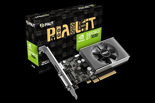 「非常に良い」Palit GeForce GT1030 2GB DDR4 PCIe3 DVI HDMI 1379MHz Low Profile (No B(中古品)