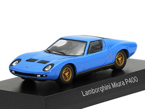 京商 1/64 ランボルギーニ ミニカーコレクション ミウラ Ｐ４００ 青(中古品)