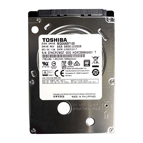 mq04abf100?Toshiba 1tb / 1000gb 5400rpm SATA 7?mm 2.5インチハードドラ (中古品)