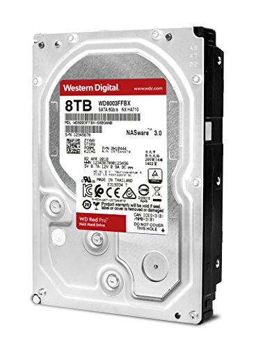 「未使用品」WD HDD 内蔵ハードディスク 3.5インチ 8TB WD Red Pro NAS用 WD8003FFBX SA(中古品)