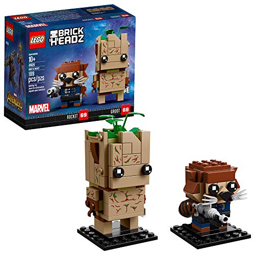 LEGO BrickHeadz Groot & Rocket Building Kit Multicolor(中古品)