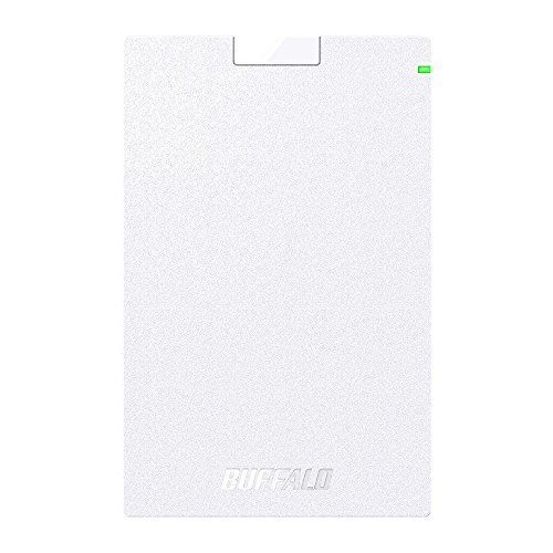 BUFFALO USB3.1(Gen.1)対応 ポータブルHDD スタンダードモデル ホワイト 50(中古品)
