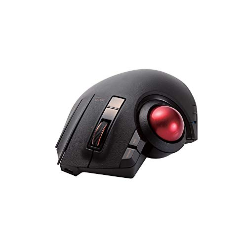 「未使用品」エレコム トラックボールマウス/親指/8ボタン/有線/無線/Bluetooth/ブラッ (中古品)