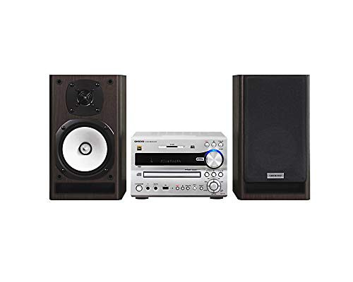 ONKYO ミニコンポ X-NFR7FX(D) Bluetooth/CD/SD/USB/ハイレゾ対応 シルバー(中古品)