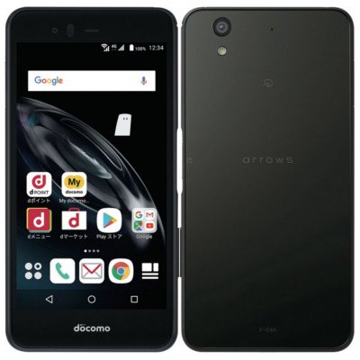 FUJITSU  SIMロック解除済 docomo arrows Be F-04K Black(中古品)