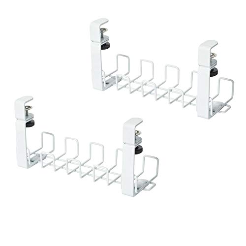 「未使用品」プラス Garage 配線整理 ワイヤーケーブルトレー YY-04DCT2白(2個セット) 4(中古品)