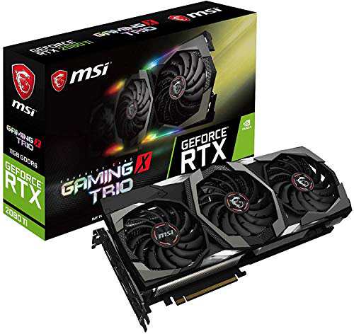 MSI GeForce RTX 2080 Ti GAMING X TRIO グラフィックスボード VD6722(中古品)