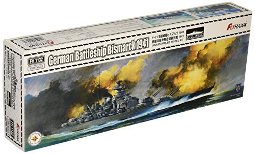 「ほぼ新品」フライホークモデル 1/700 ドイツ海軍 戦艦 ビスマルク 1941年 プラモデル (中古品)