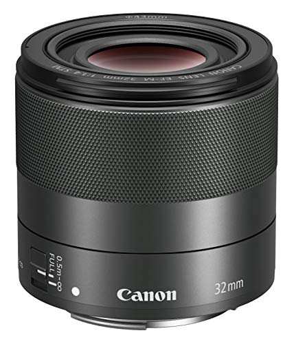 Canon キヤノン 単焦点レンズ EF-M32mm F1.4 STM ミラーレス一眼対応 ブラ (中古品)