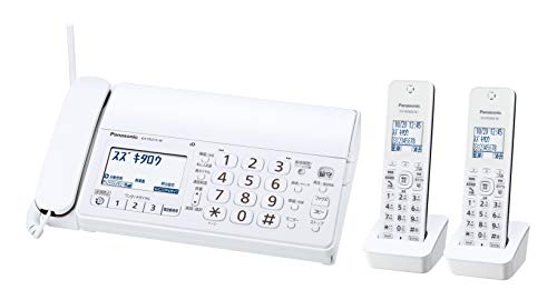 パナソニック デジタルコードレス普通紙ファクス(子機2台付き) KX-PD215DW-(中古品)