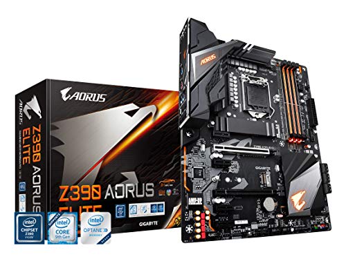 「非常に良い」GIGABYTE Z390 AORUS ELITE ATX ゲーミングマザーボード ブラック [Intel Z(中古品)