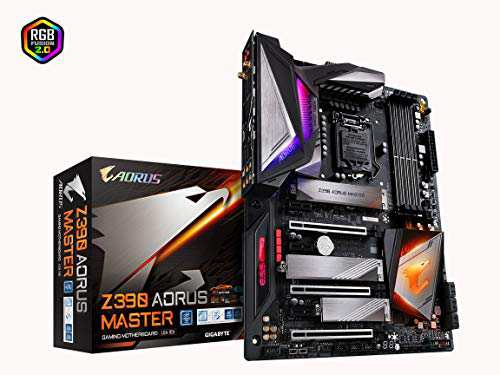 GIGABYTE Z390 AORUS MASTER ATX ゲーミングマザーボード ブラック [Intel (中古品)