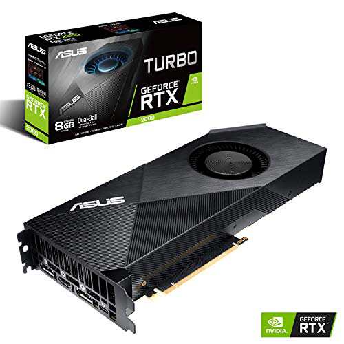 ASUS NVIDIA Turbo RTX 2080 8GB GDDR6 HDMI/2DisplayPort/USB Type-C PCI-(中古品)