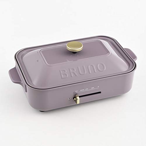 BRUNO ブルーノ コンパクトホットプレート 本体 プレート2種(たこ焼き 平面(中古品)