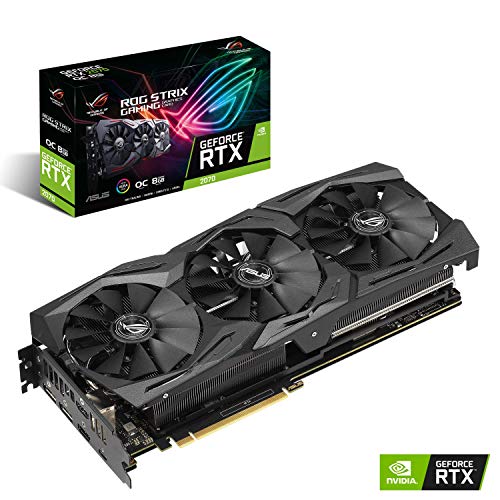 ASUS NVIDIA GeForce RTX 2070搭載 トリプルファンモデル ブラック 8GB ROG(中古品)