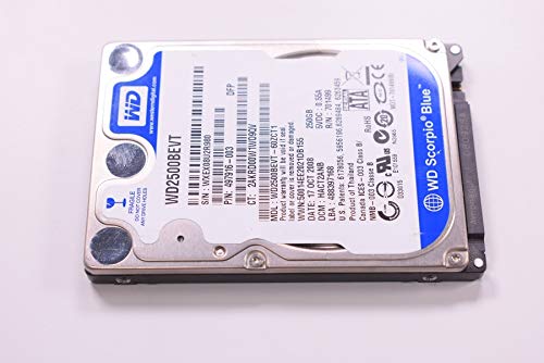 「未使用品」FMS WD2500BEVT交換用 ウエスタンデジタル 250gb 5400rpm 2.5インチ 9.5mm (中古品)