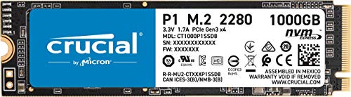Crucial SSD M.2 1000GB P1シリーズ Type2280 PCIe3.0x4 NVMe 5  CT1000P1S(中古品)の通販は
