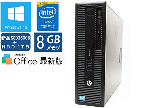 非常に良い」爆速SSD 360GB ? HDD 1TB（Win10 Pro搭載） HP ProDesk 