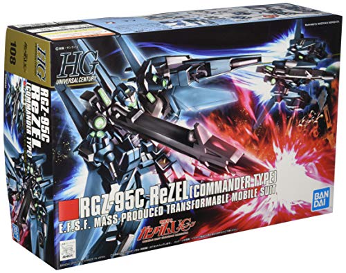 「ほぼ新品」HGUC 機動戦士ガンダムUC リゼル(隊長機) 1/144スケール 色分け済みプラモ (中古品)