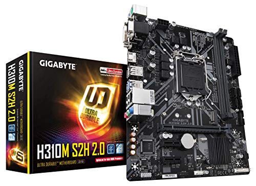GIGABYTE ギガバイト H310M S2H 2.0 M-ATX マザーボード [Intel H310 チッ (中古品)