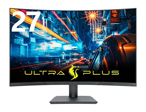 プリンストン ULTRA PLUS ゲーミングモニター 曲面ディスプレイ 27型ワイド(中古品)
