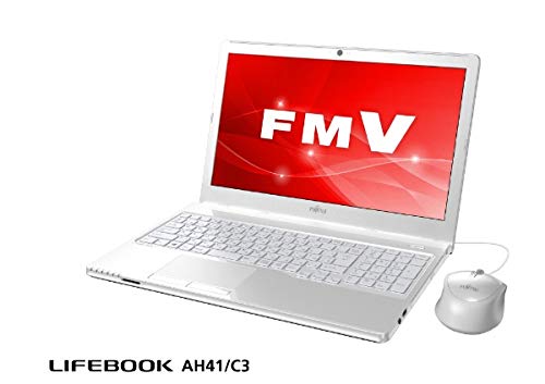 富士通 15.6型ノートパソコン FMV LIFEBOOK AH41/C3 アーバンホワイト（AMD(中古品) 97,792円