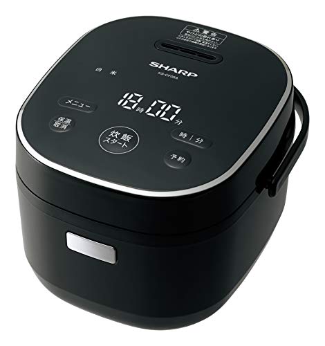 「未使用品」シャープ パン調理機能付 ジャー炊飯器 3合炊き ブラック KS-CF05A-B(中古品)