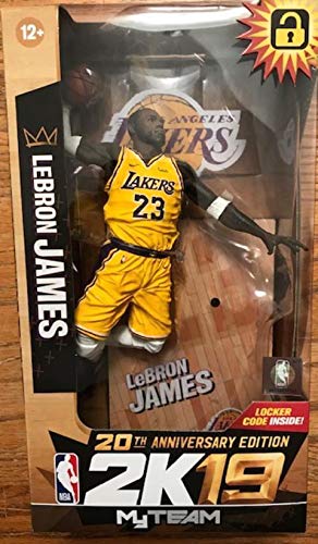 「非常に良い」NBA 7インチ フィギュア 2K 19 シリーズ 限定品/レブロン・ジェームズ/ロサ(中古品)