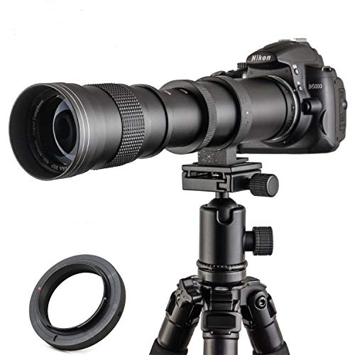 JINTU 420-800mm 望遠ズームレンズF/8.3-F16 キヤノン用80D 70D 77D 60D 60(中古品)