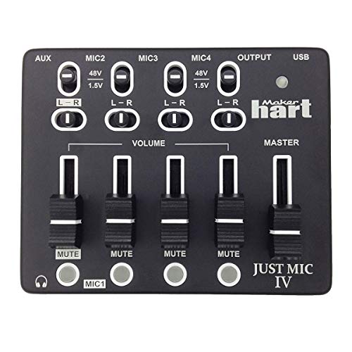 Maker hart Just Mic 4 ウェブキャスティング / 4通信路 マイクミキサ (中古品)