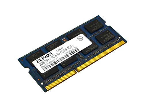 「ほぼ新品」ELPIDA 2GB PC3-10600 DDR3-1333MHZ 204ピン SODIMM メモリモジュール EBJ2(中古品)