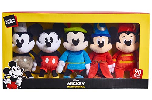 「非常に良い」ディズニー ミッキー 90周年記念 ぬいぐるみ 5体セット Mickey's 90th Bean(中古品)