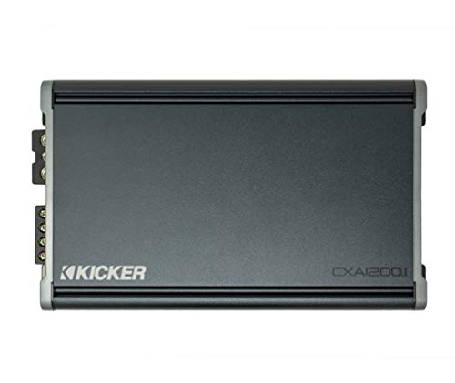 Kicker 46CXA12001 カーオーディオ クラス D アンプ モノ 2400W ピークサブ(中古品)