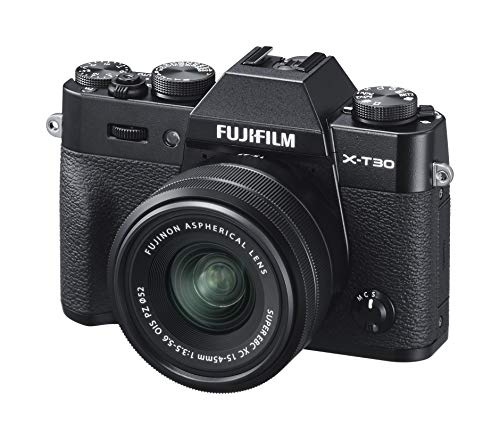FUJIFILM ミラーレス一眼カメラ X-T30XCレンズキット ブラック X-T30LK-154(中古品)