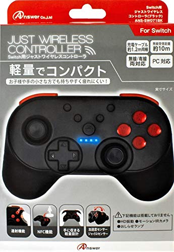 Switch用ジャスト ワイヤレスコントローラ(ブラック)(中古品)の通販は
