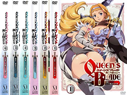 クイーンズブレイド 美しき闘士たち [レンタル落ち] 全6巻セット [DVDセッ (中古品)の通販は 12,169円