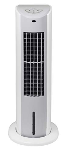 [山善] 冷風扇 扇風機 押しボタンスイッチ 風量3段階調節 水タンク着脱式  (中古品)