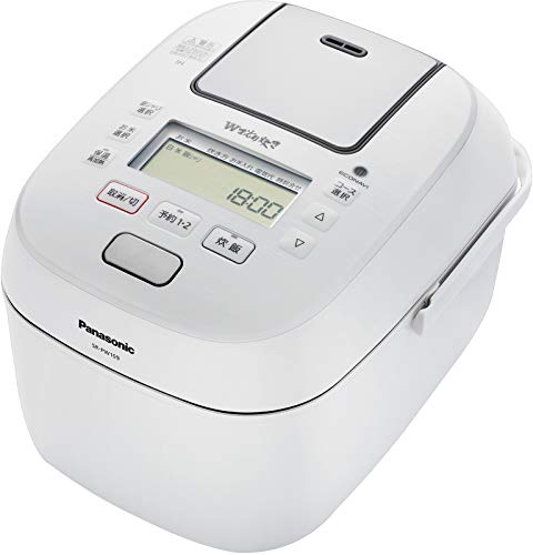 パナソニック 5.5合 炊飯器 圧力IH式 Wおどり炊き ホワイト SR-PW109-W(中古品)