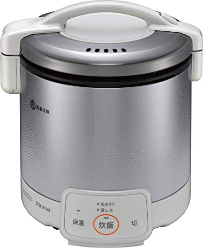 リンナイ ガス炊飯器 「こがまる」 5合 RR-050VQ(W) ホワイト 都市ガス用 R(中古品)の通販は