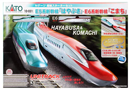 KATO Nゲージ 複線スターターセット E5系新幹線 はやぶさ・E6系新幹線 こま(中古品)